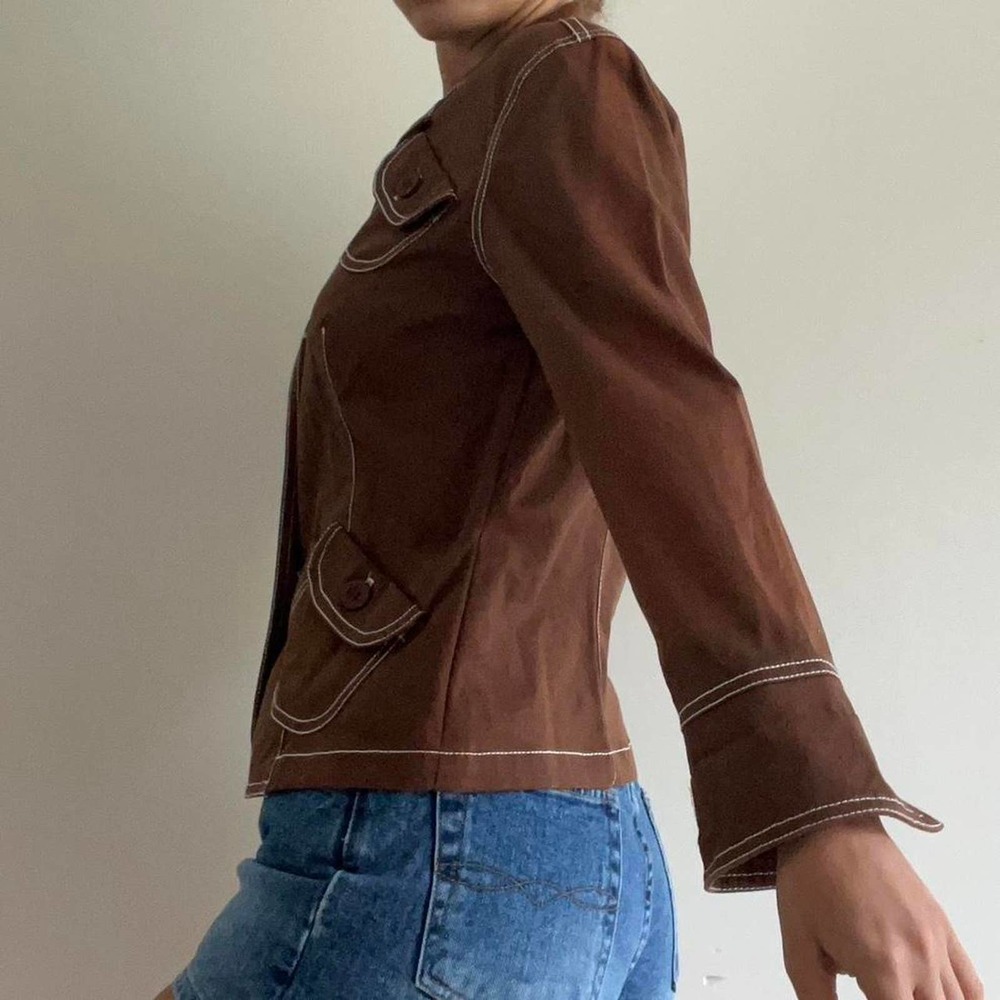 Brown vintage jacket size small - Picture 3 of 8